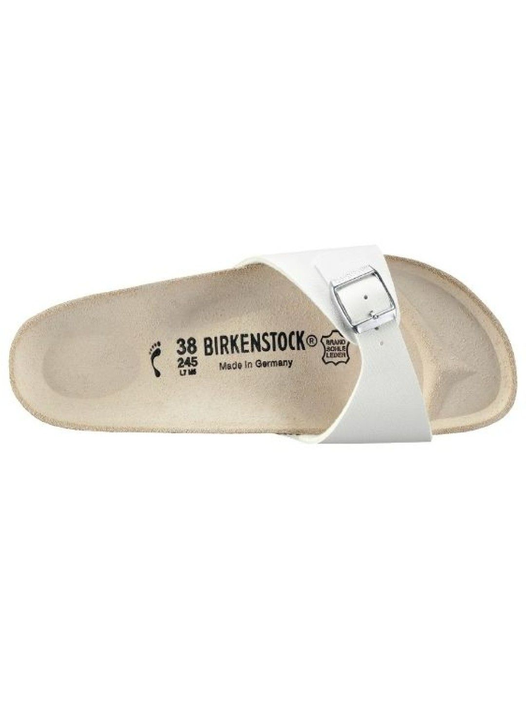 Birkenstock Madrid Birko-Flor Womens Sandals (White- Image 3)