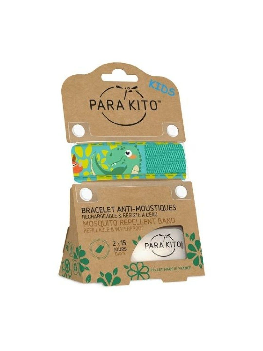 Para'kito Wristband Kids Green Dinosaur (No Color- Image 2)