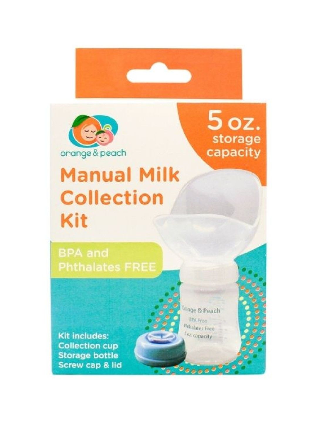 Orange & Peach Manual Milk Collection Kit