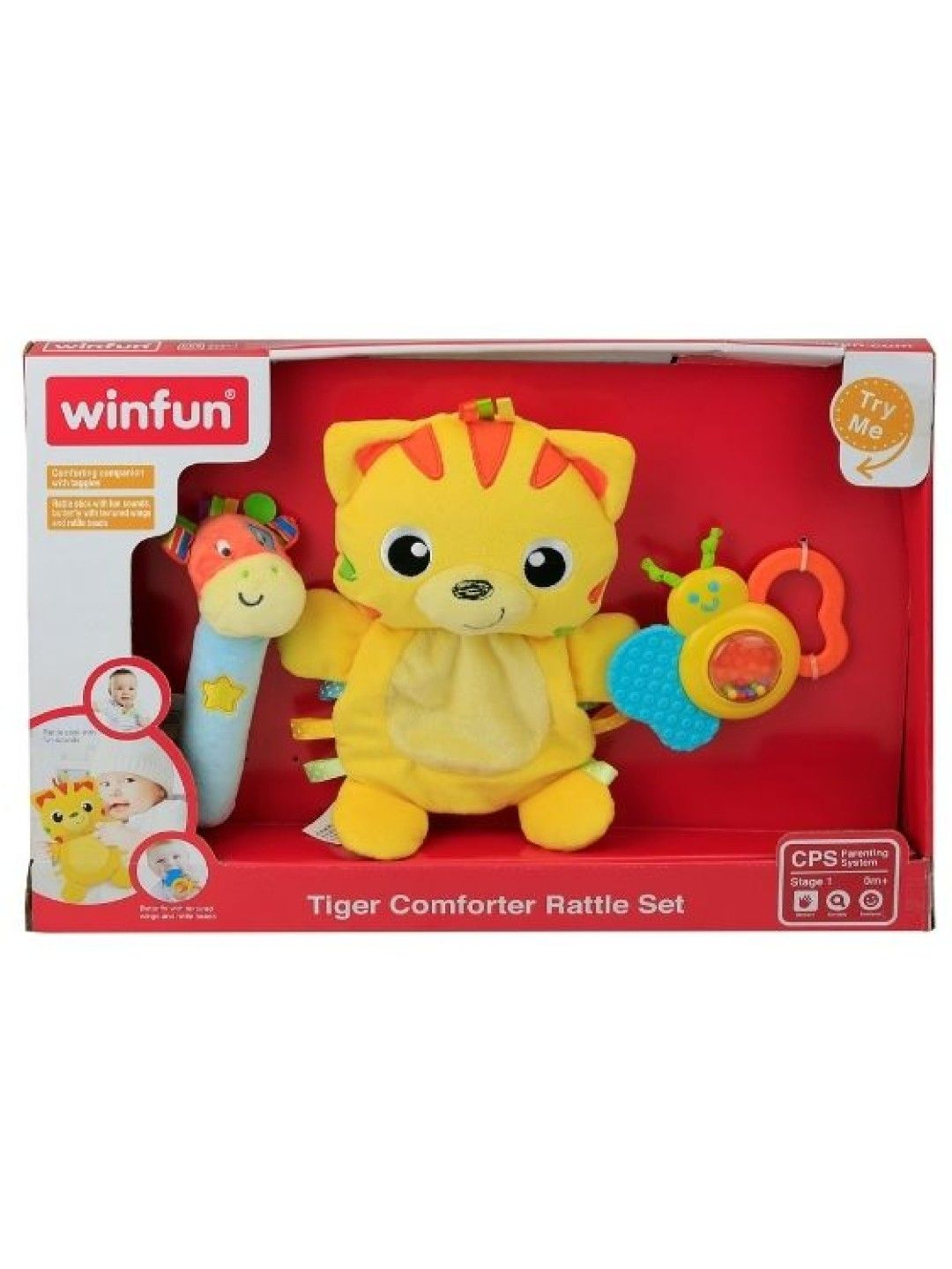 winfun Tiger Comforter Rattle Set (No Color- Image 2)