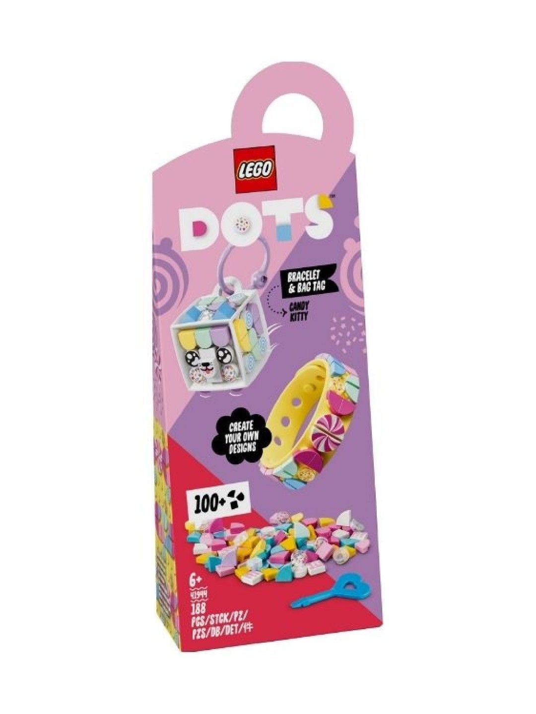 Lego Dots Candy Kitty Bracelet & Bag Tag (Top 10)