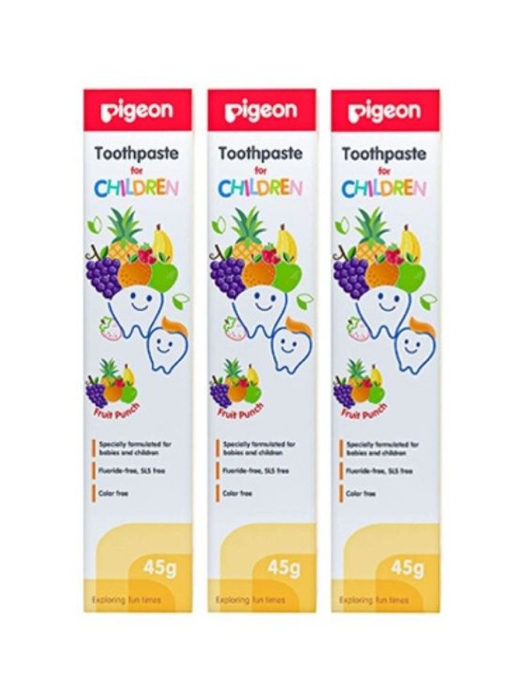 Pigeon Toothpaste Strawberry (3-Pack) (No Color- Image 1)