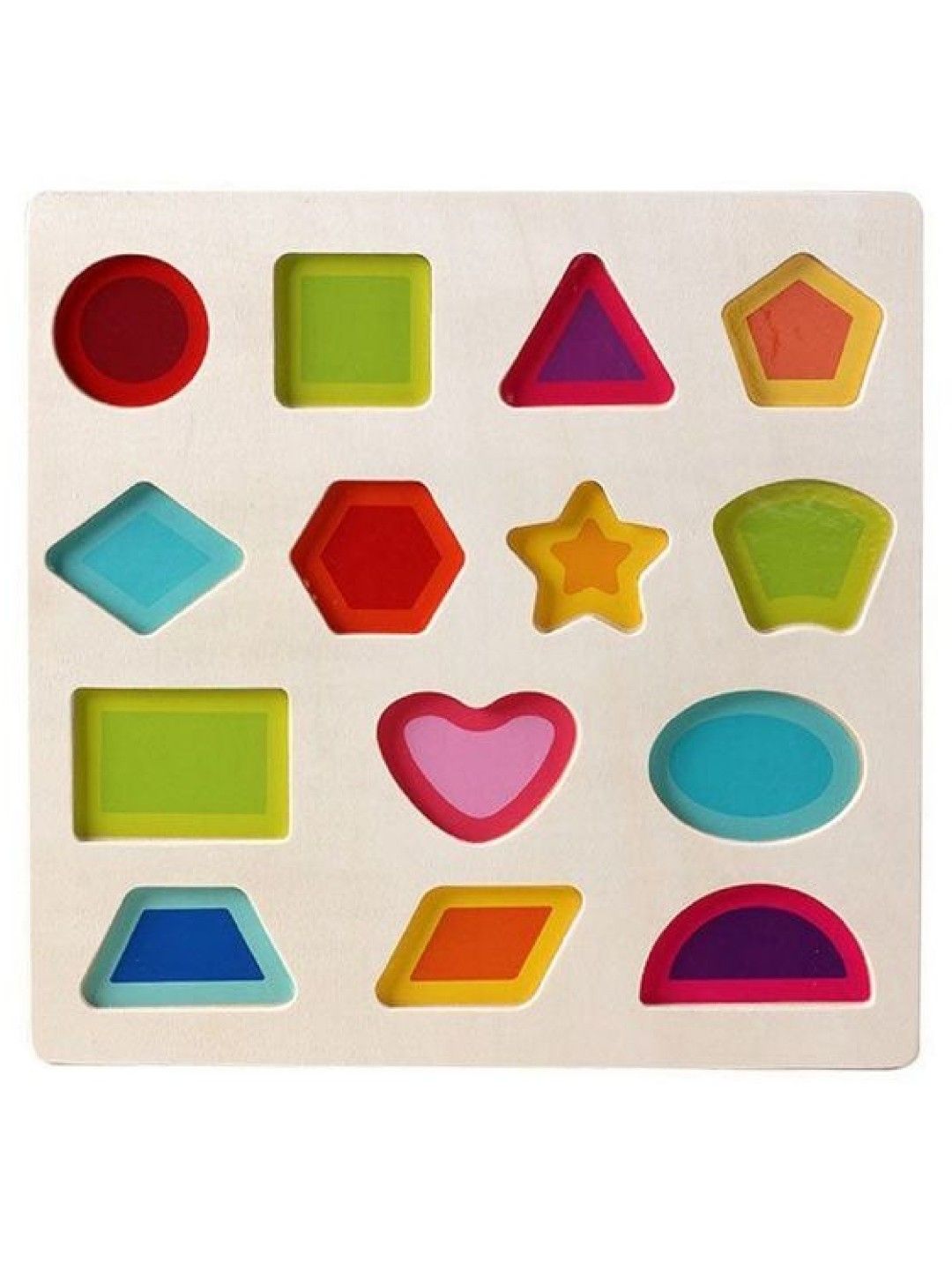 Young Mindz Wooden Chunky Shapes Puzzles