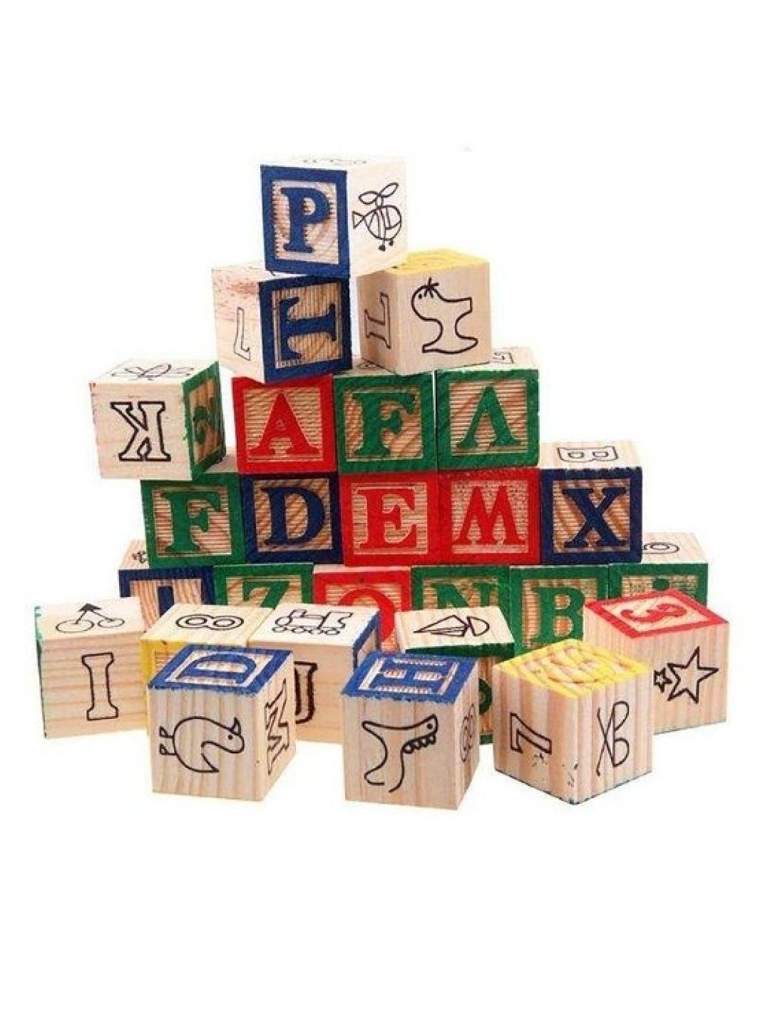 Young Mindz Alphabet Blocks (48 pcs) (No Color- Image 1)