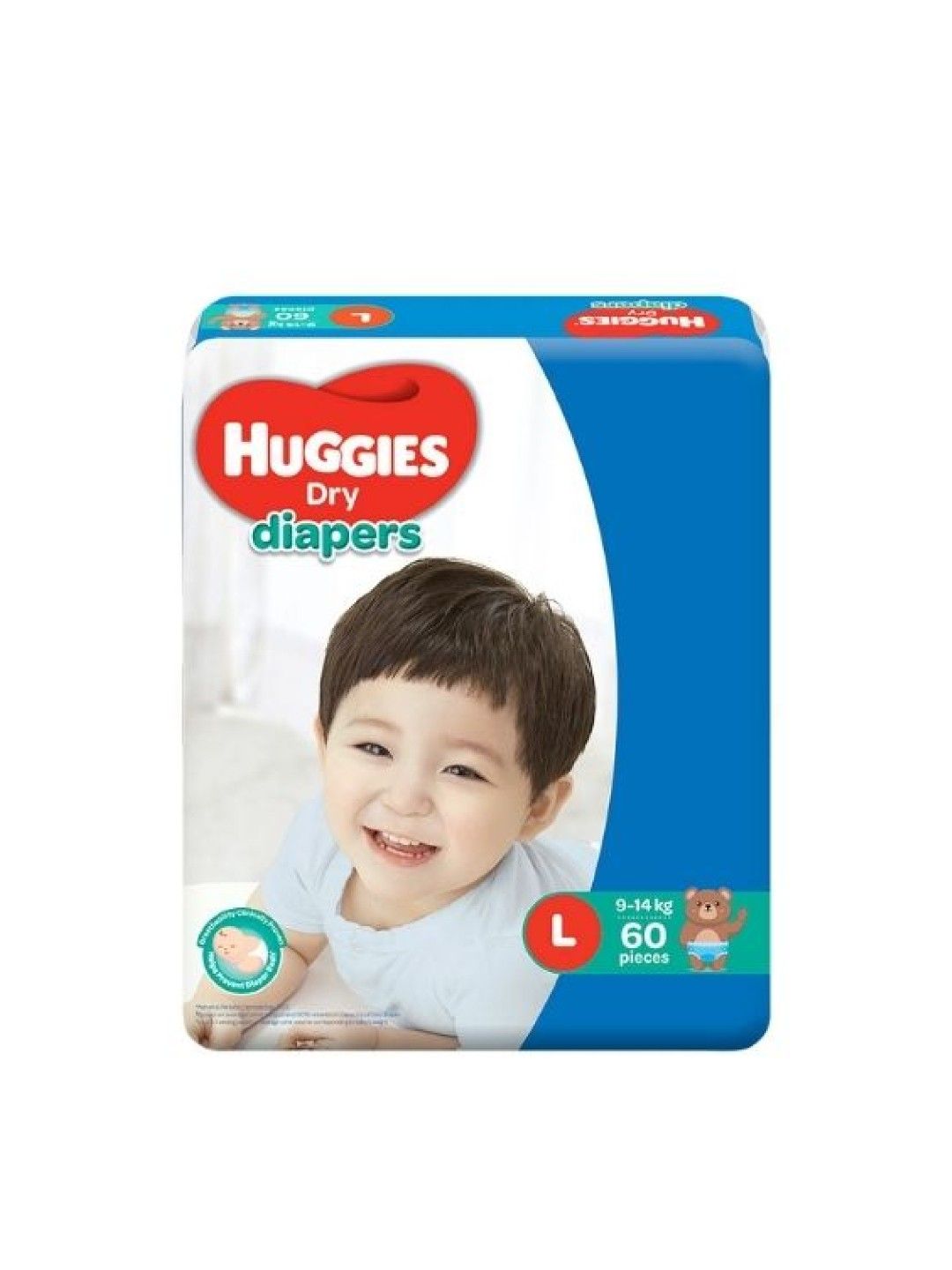 Huggies Dry Diapers Large (60 pcs) | edamama