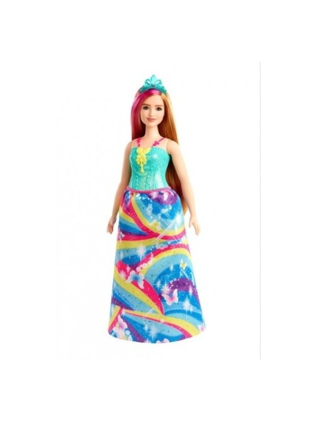 Barbie Dreamtopia Princess Doll With Pink Hairstreak (No Color- Image 1)