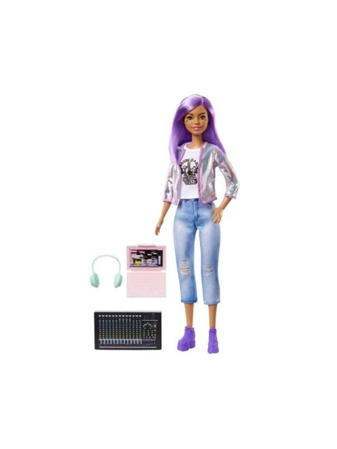 Barbie Career Of The Year 2021 Music Producer - Purple Hair (No Color- Image 1)