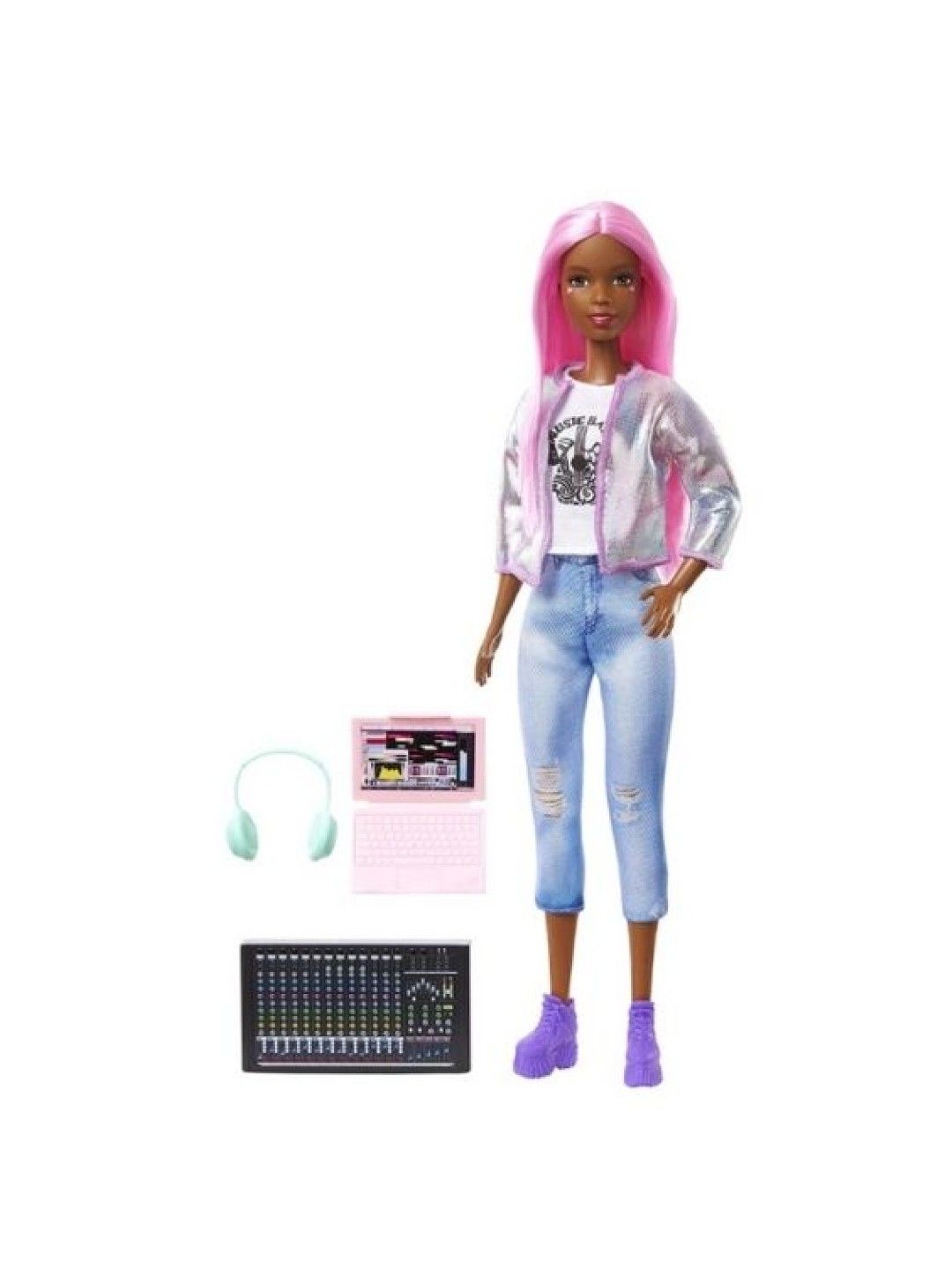 Barbie Career Of The Year 2021 Music Producer - Pink Hair (No Color- Image 1)