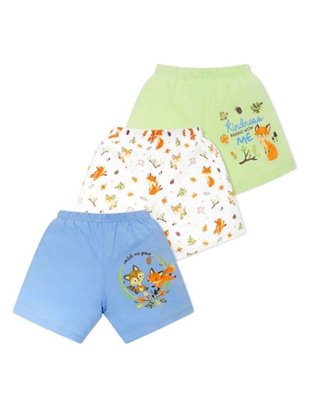 Cotton Stuff 3-piece Shorts (Watch Me Grow - Boy) (No Color- Image 1)