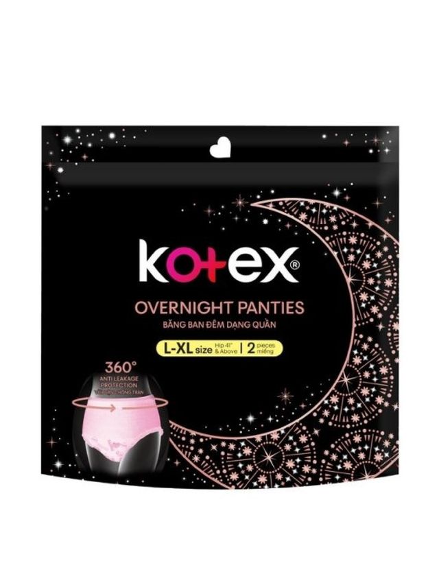 Kotex Overnight Menstrual Panties LXL (2 Pads) edamama