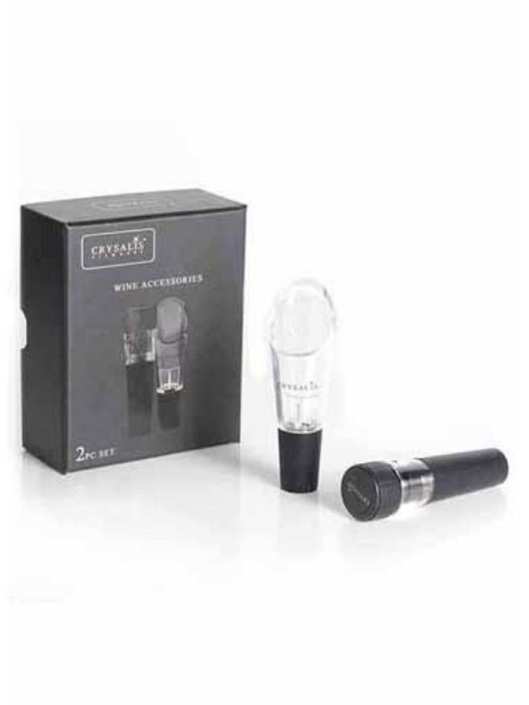 Sunbeams Lifestyle Crysalis Vacuum Wine Stopper + Wine Pourer (Set of 2) (No Color- Image 1)
