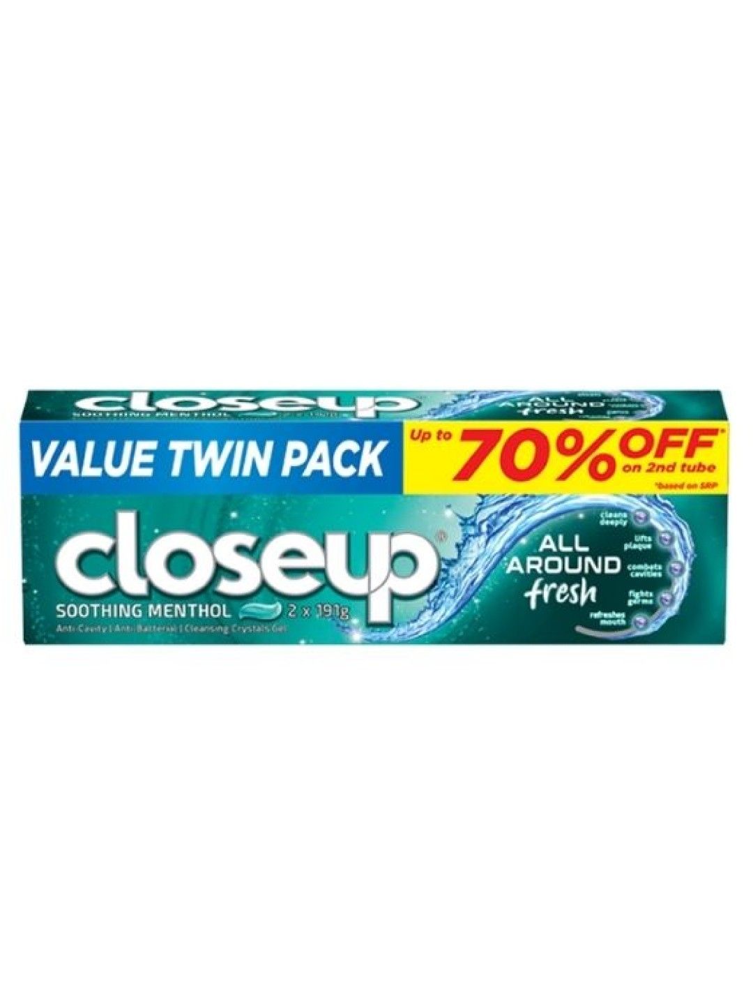 Closeup All Around Fresh Soothing Menthol Bundle of 2 (191g) (No Color- Image 1)