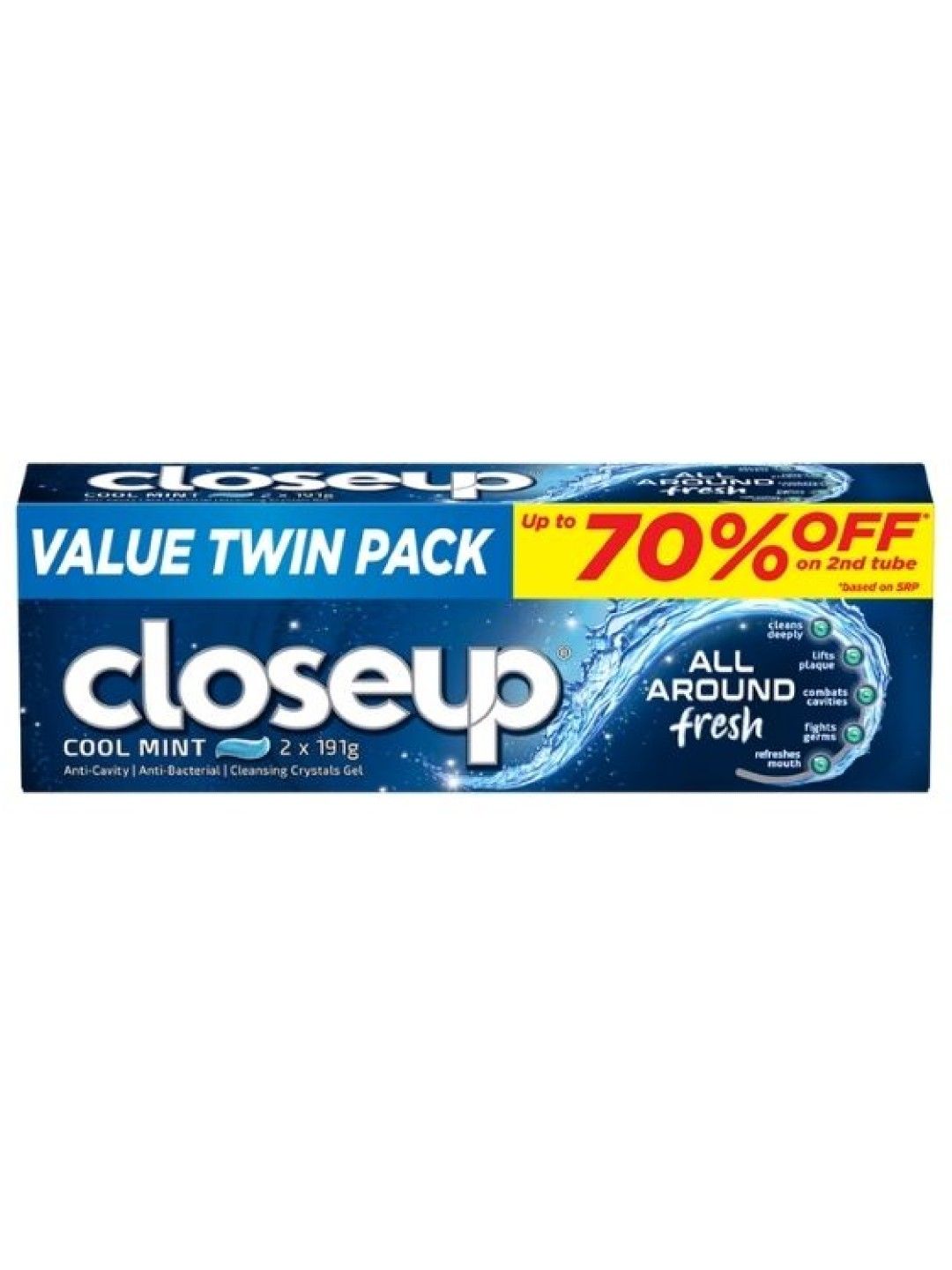 Closeup All Around Fresh Cool Mint Bundle of 2 (191g) (No Color- Image 1)