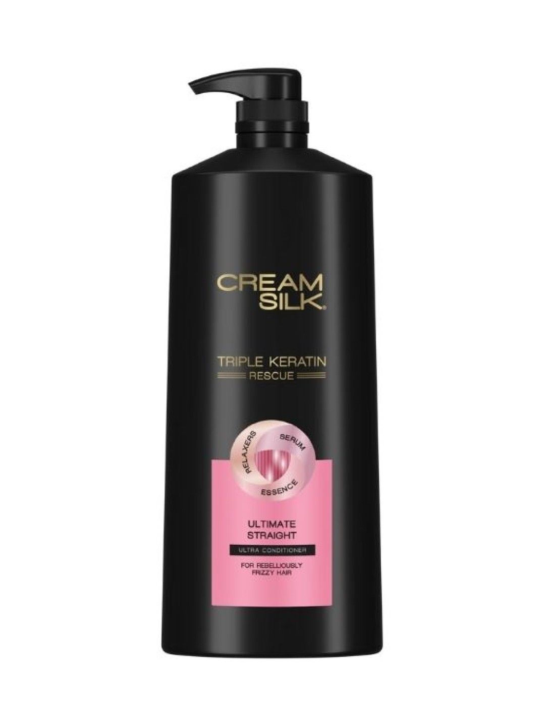 Cream Silk Anti Frizz Hair Conditioner Triple Keratin Rescue Pink (600ml) (No Color- Image 1)