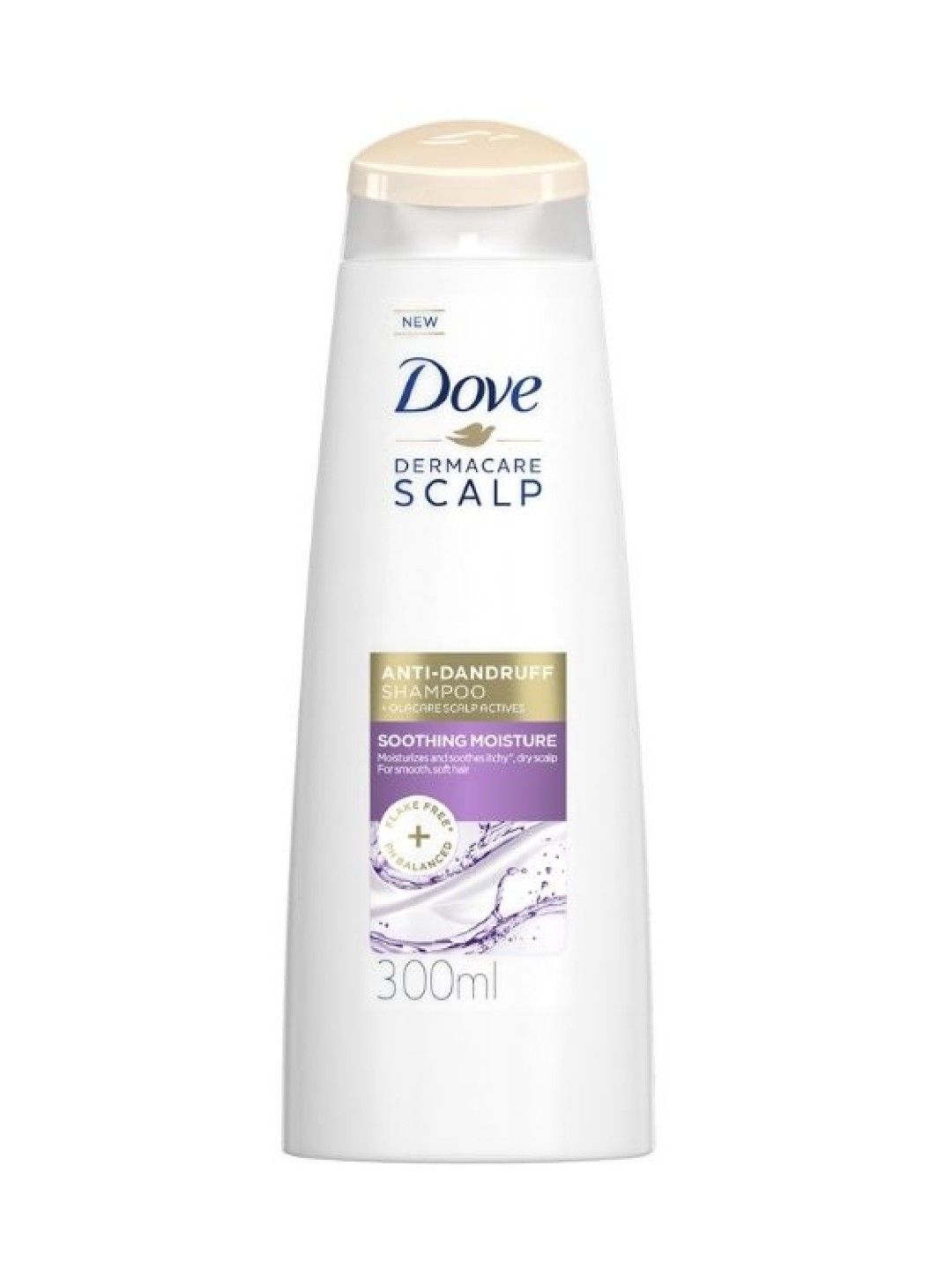 Dove Dermacare Anti-Dandruff Scalp Soothing Moisture Shampoo (320ml) (No Color- Image 1)