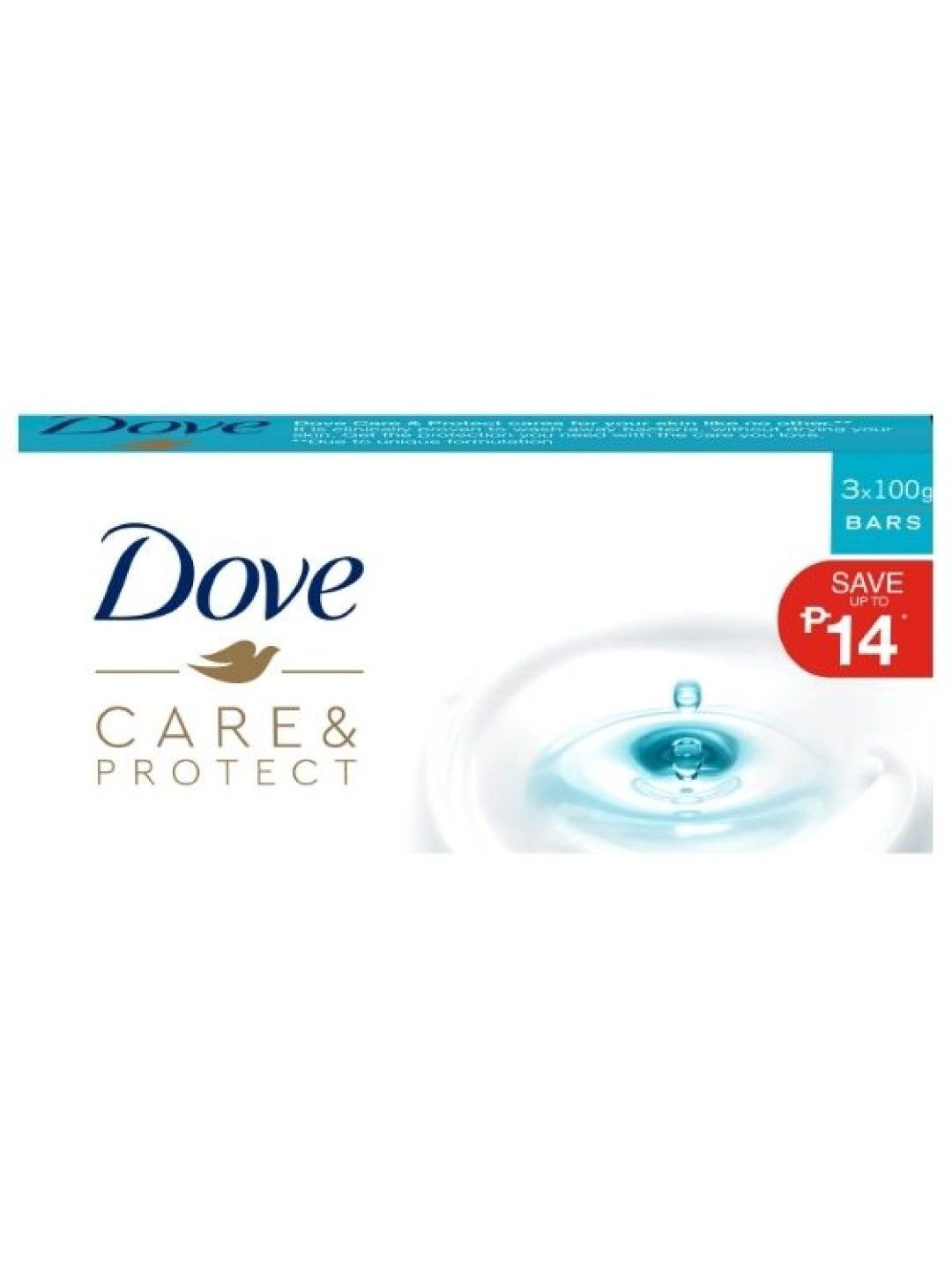 Dove Antibacterial Bar Triple Care & Protect Bundle of 3 (100g)