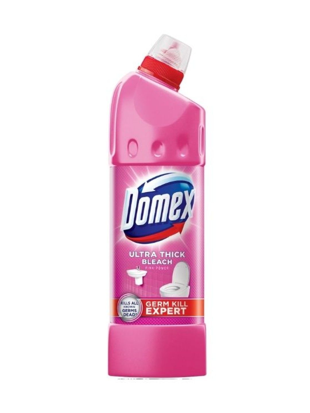 Domex Ultra Thick Bleach Toilet Cleaner Pink Power Bottle (900 ml)