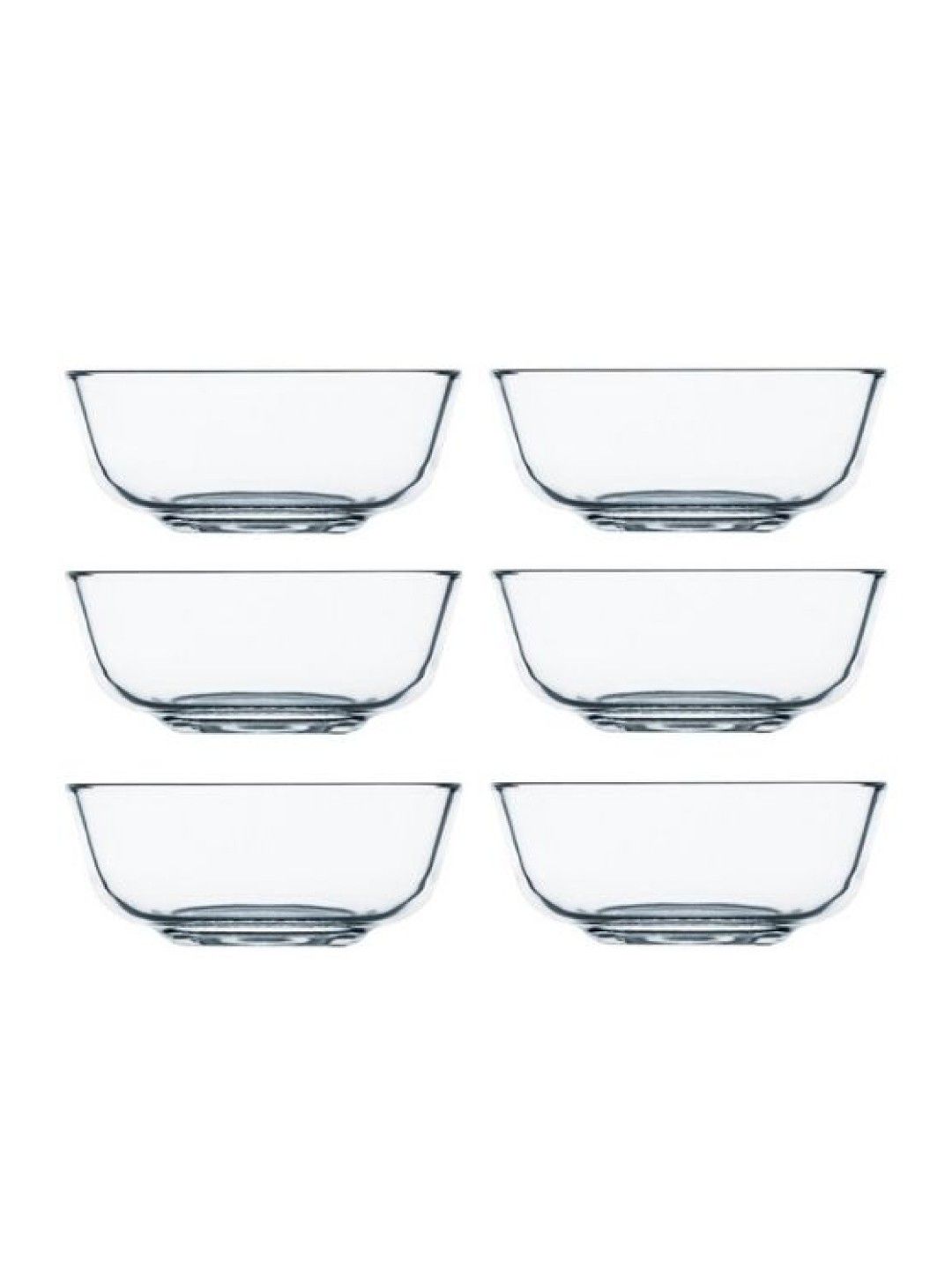 Sunbeams Lifestyle Union Glass Thailand Premium Clear Glass Bowl (Set Of 6)