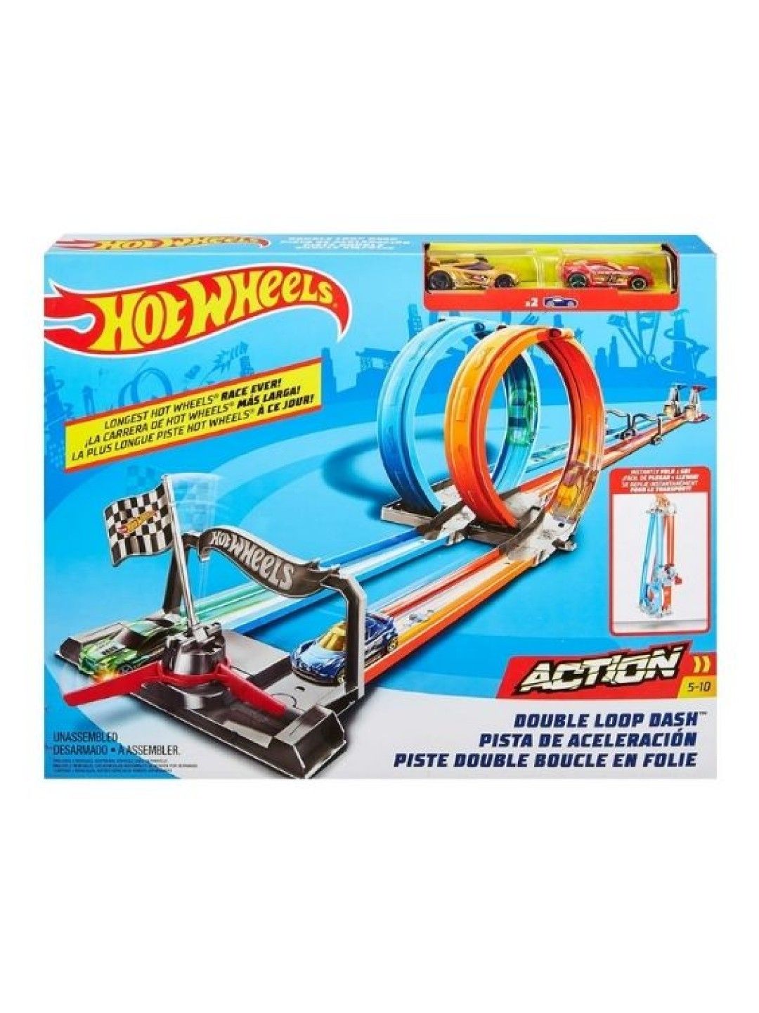 Hot Wheels Hot Wheels Double Loop Dash, Track Set