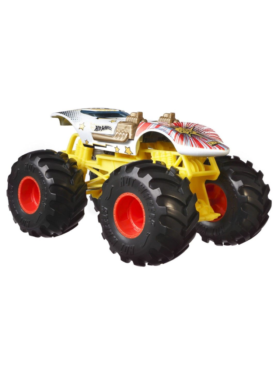 Hot Wheels Monster Trucks 1:24 Scale (DC: H) - Twin Mill White (No Color- Image 2)
