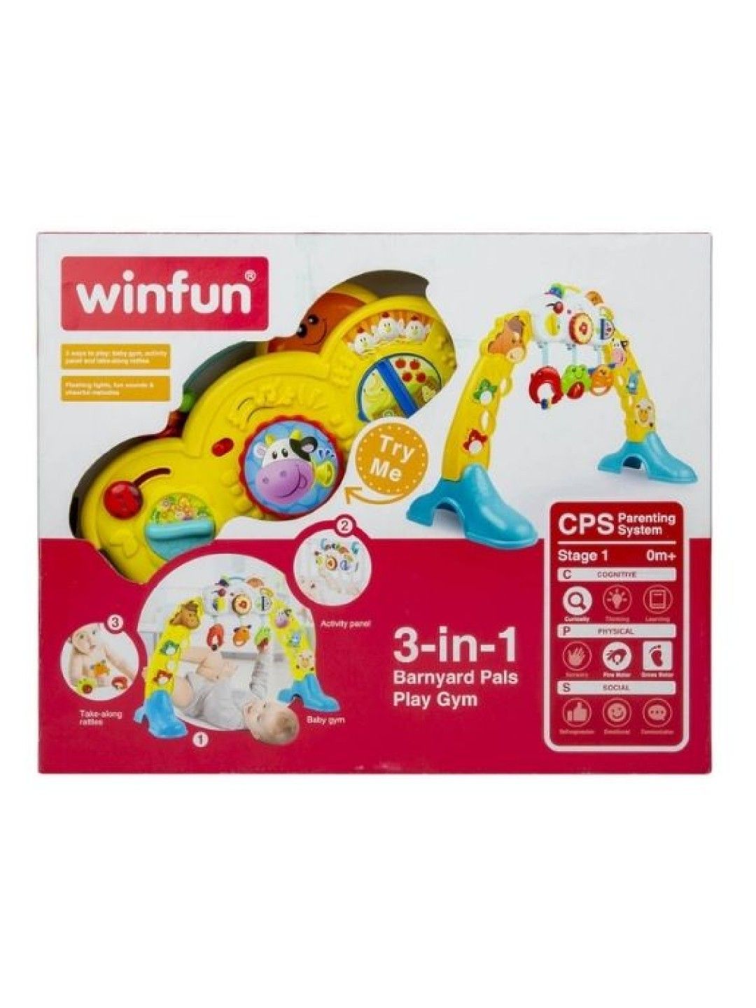 winfun 3 in 1 Barnyard Pals Play Gym (No Color- Image 2)