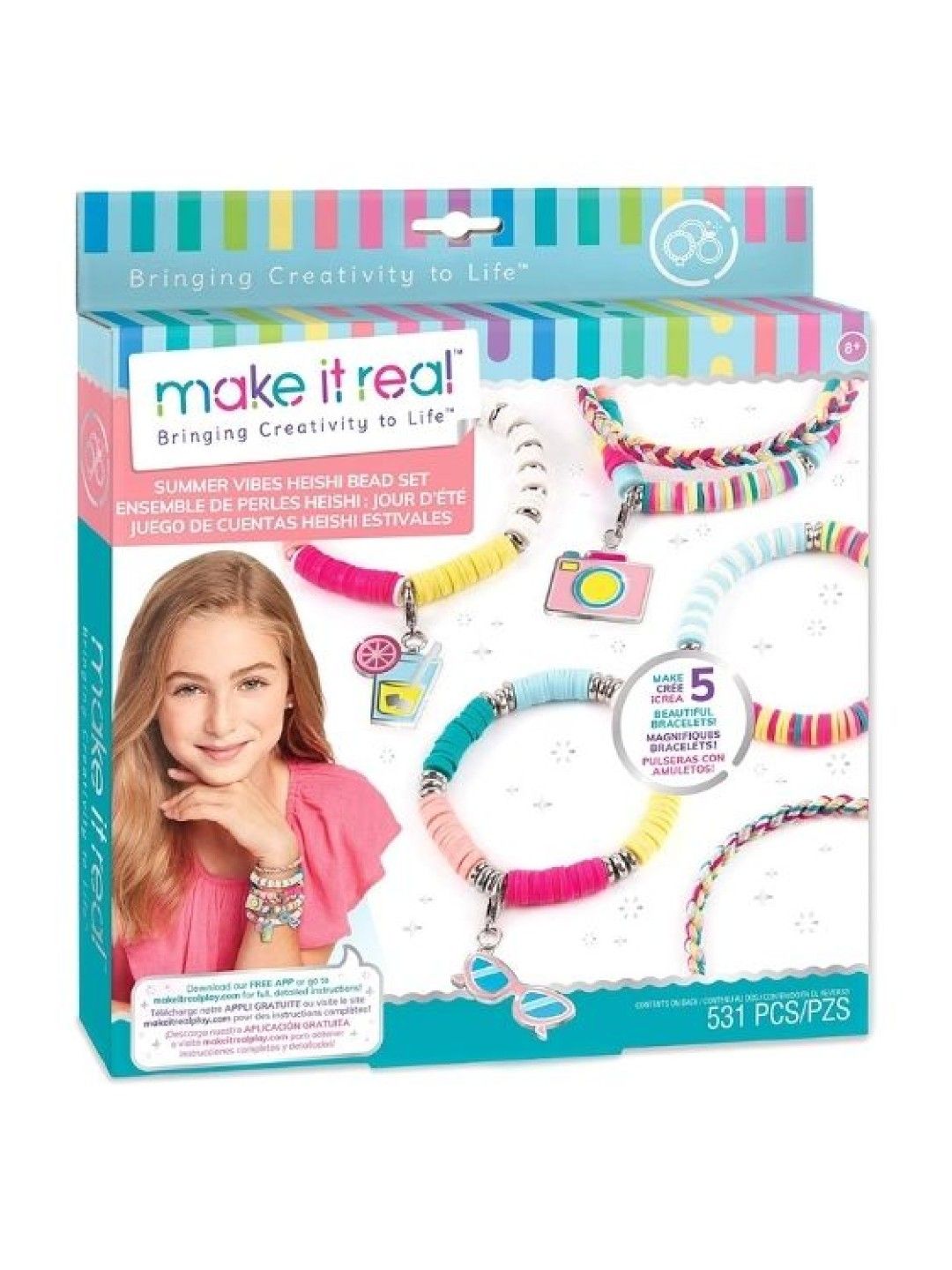 Make It Real Summer Vibes Heishi Bead Set