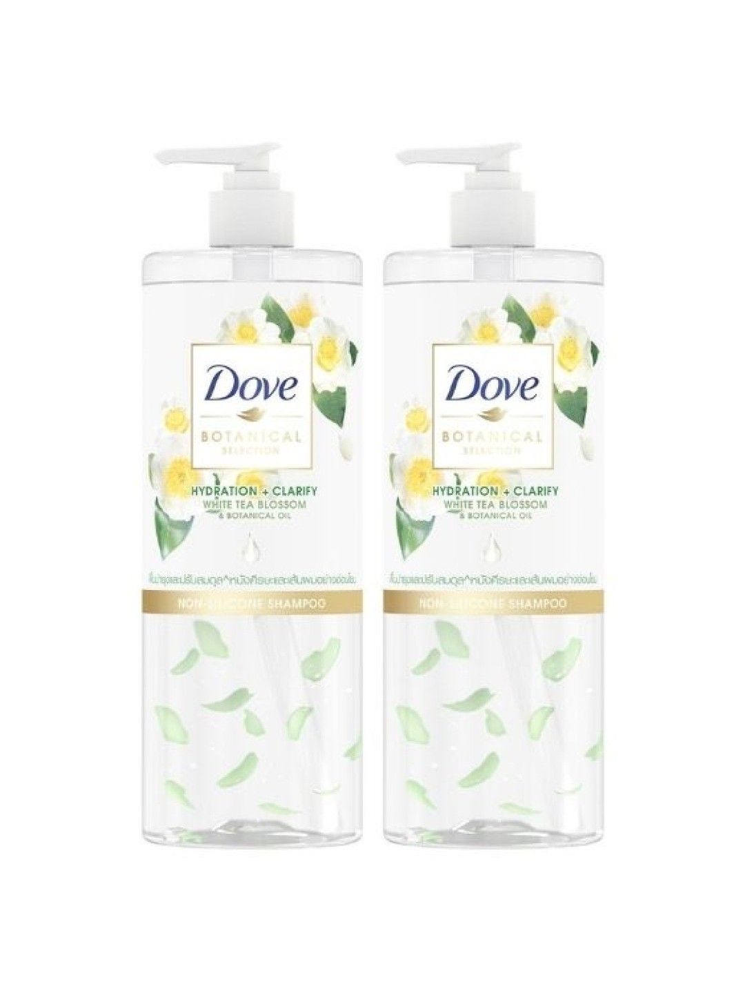 Dove Botanical Silicone Free Shampoo for Fresh Hair Clarify 450ml (Bundle of 2) (No Color- Image 1)