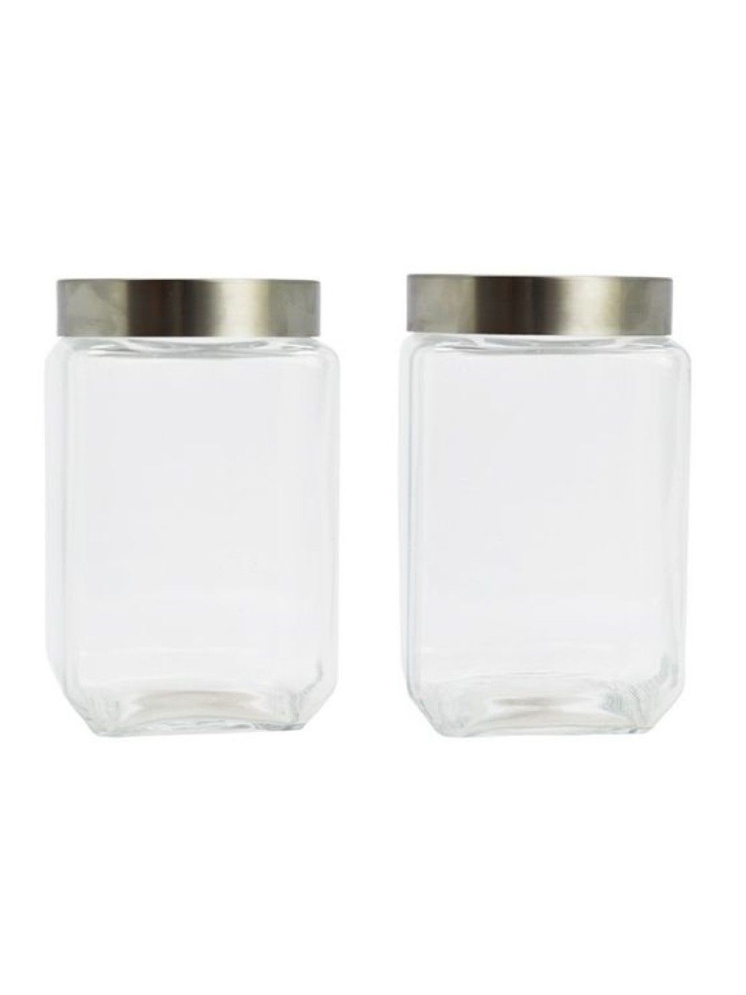 Sunbeams Lifestyle Slique Glass Jar for Food Storage (2-piece set) (No Color- Image 2)