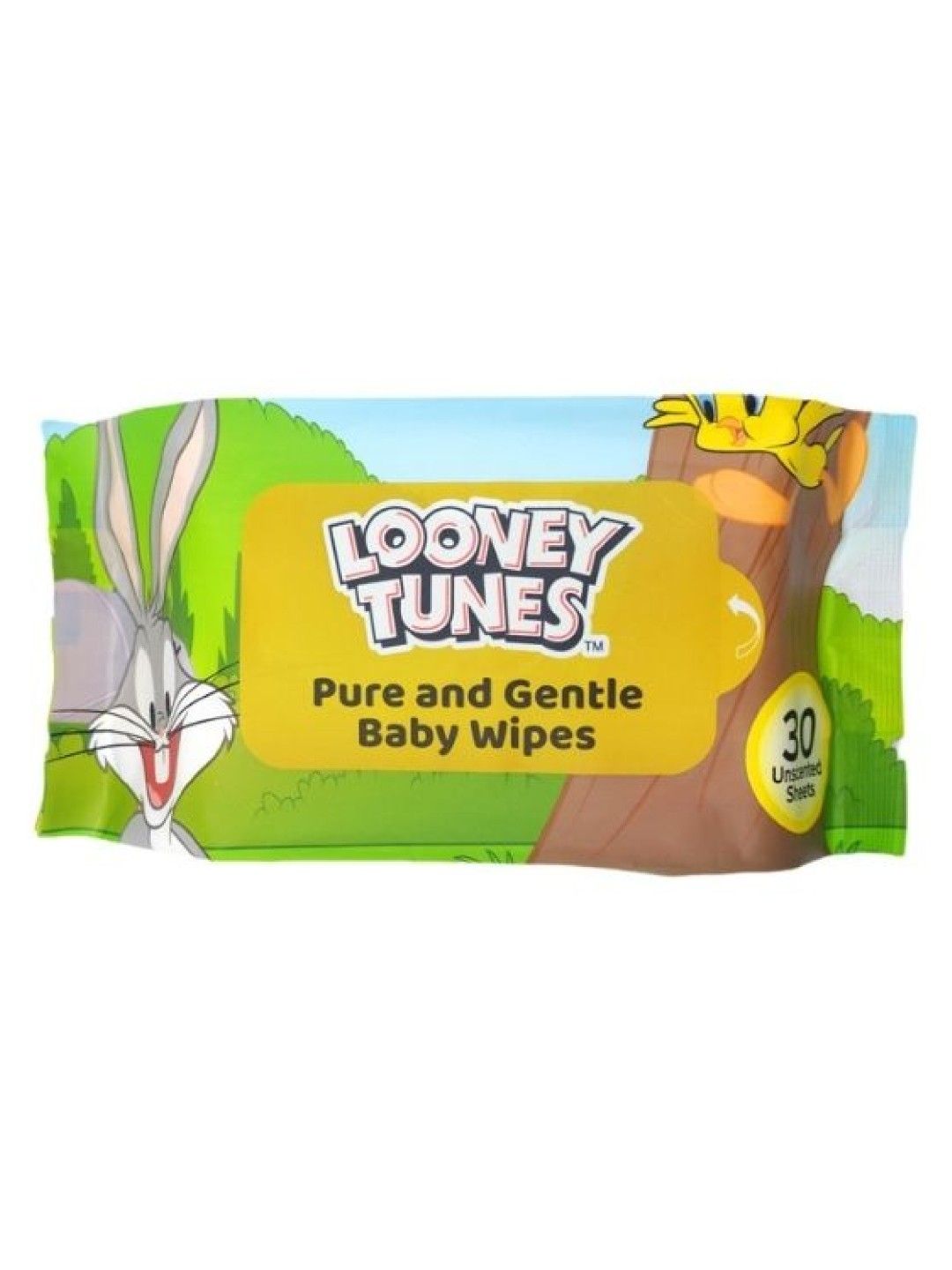 Looney Tunes Pure & Gentle Baby Wipes (30 wipes- Image 1)