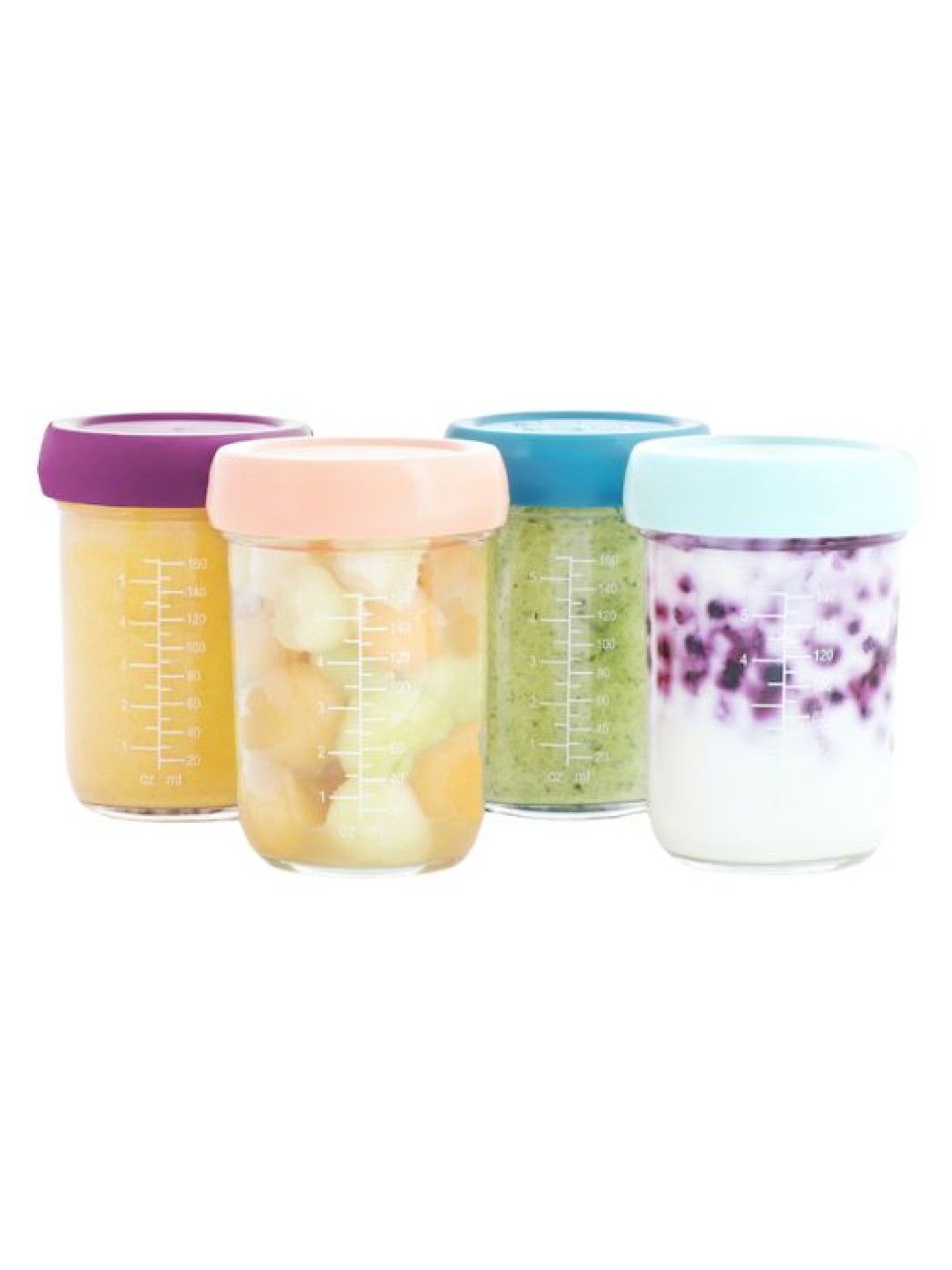 Babymoov Babybowls Hermetic Glass Storage Containers (220mL) (Bundle of 4)