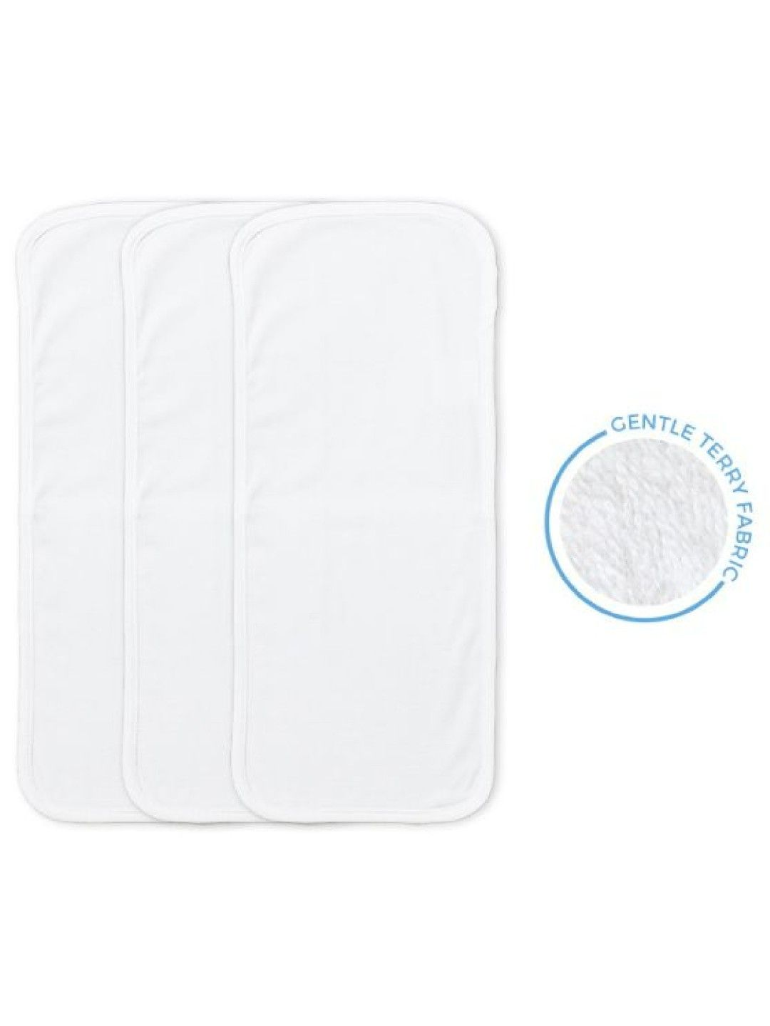 Cotton Central™ Terry Towel Burp Cloth Pad 100% Cotton USA Baby Stuff Clothes (3pcs)