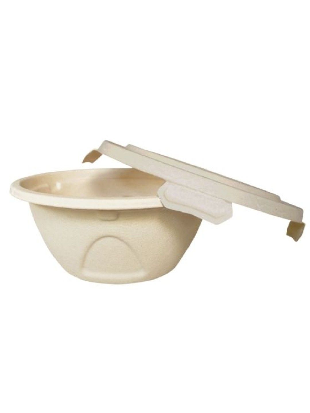 Econtainer Sugarcane Bagasse Classic Bowl Compostable and Eco-friendly (500ml) - Pack of 50 (with Lid- Image 3)