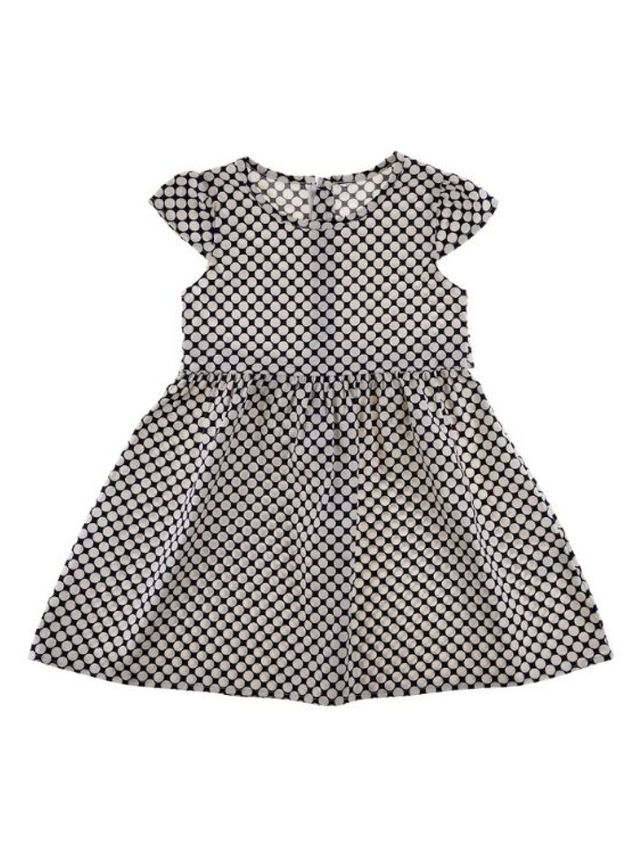 Seams 195 Extended Sleeves Dotted Stylish Dress