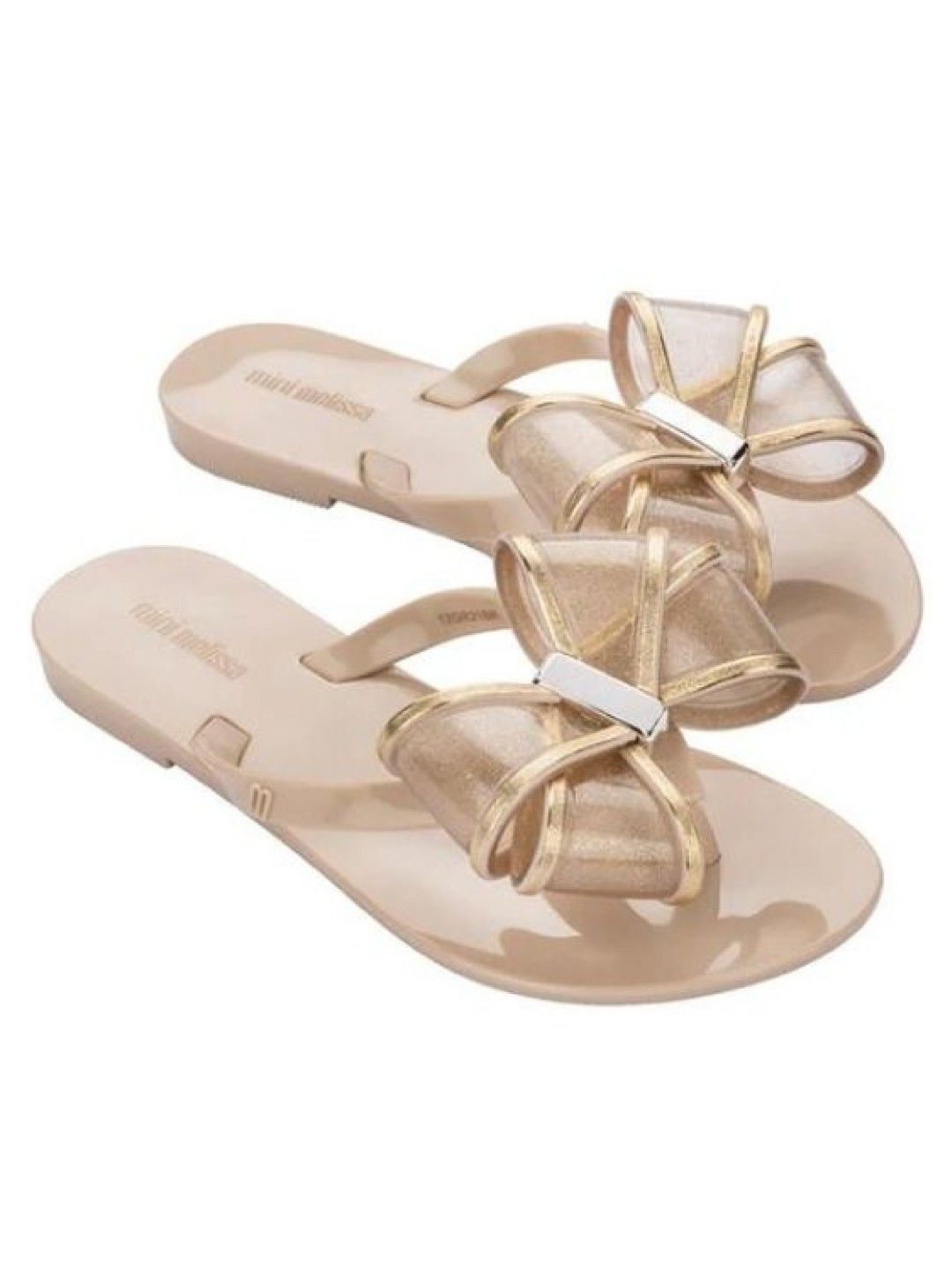 Mini Melissa Harmonic Sweet V Sandals (Beige- Image 1)