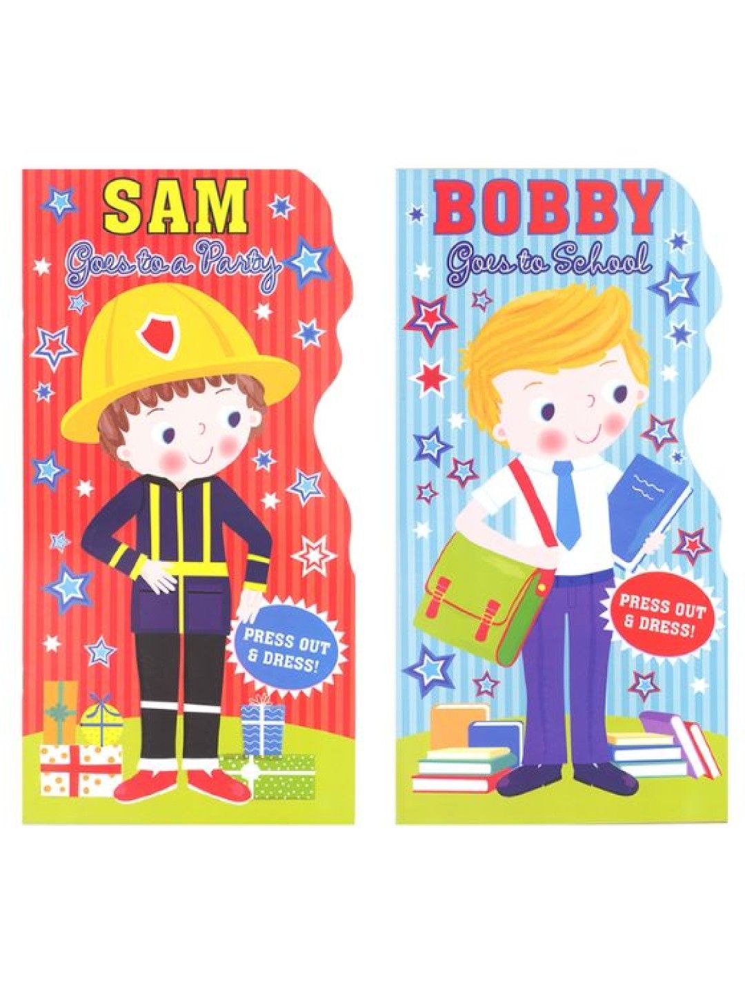 Learning is Fun Dress Up Character Book Set Of 2 (Bobby & Sam)