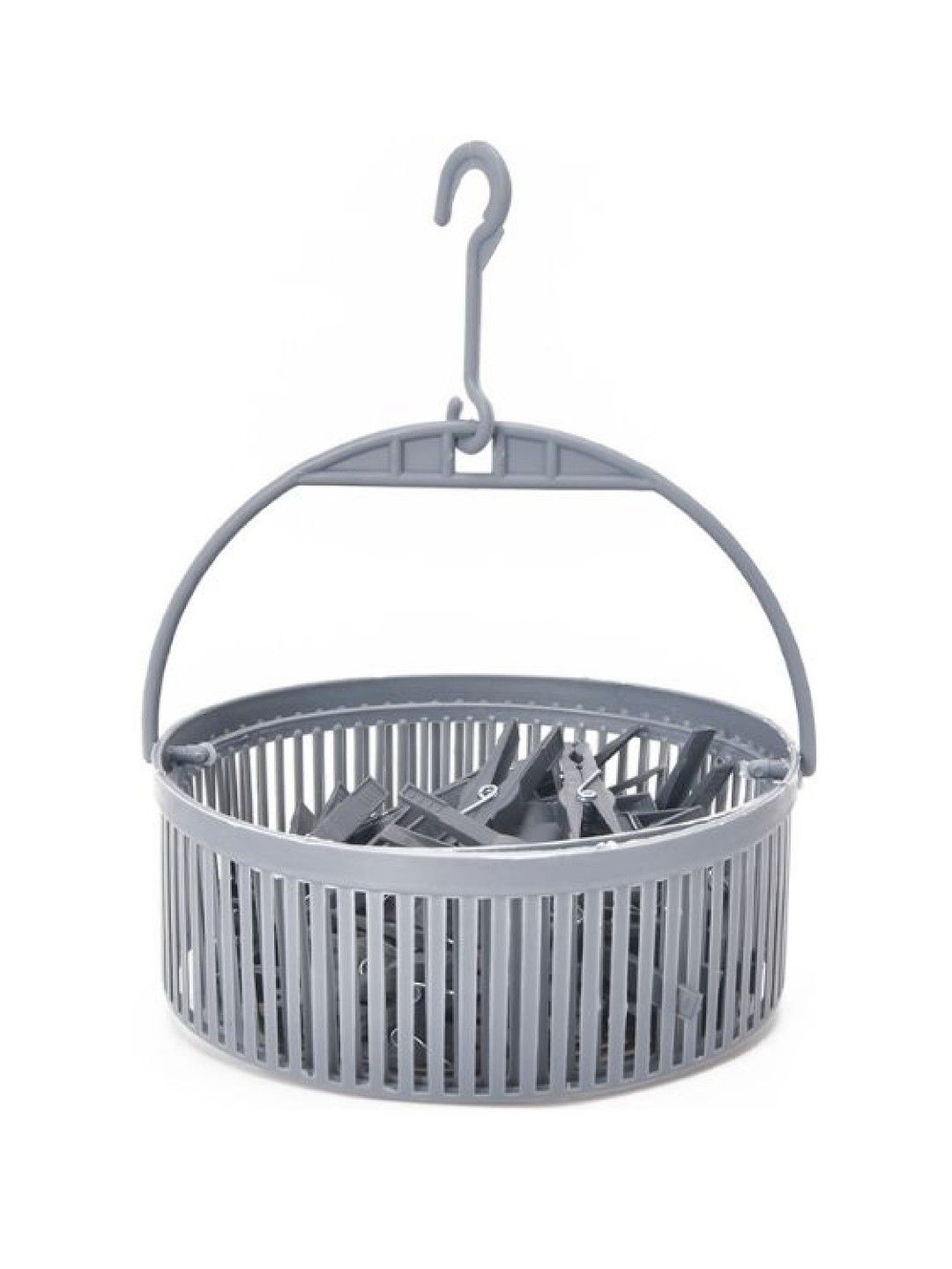 Sunbeams Lifestyle Nest Design Lab Clothes Pin With Basket (Gray- Image 1)