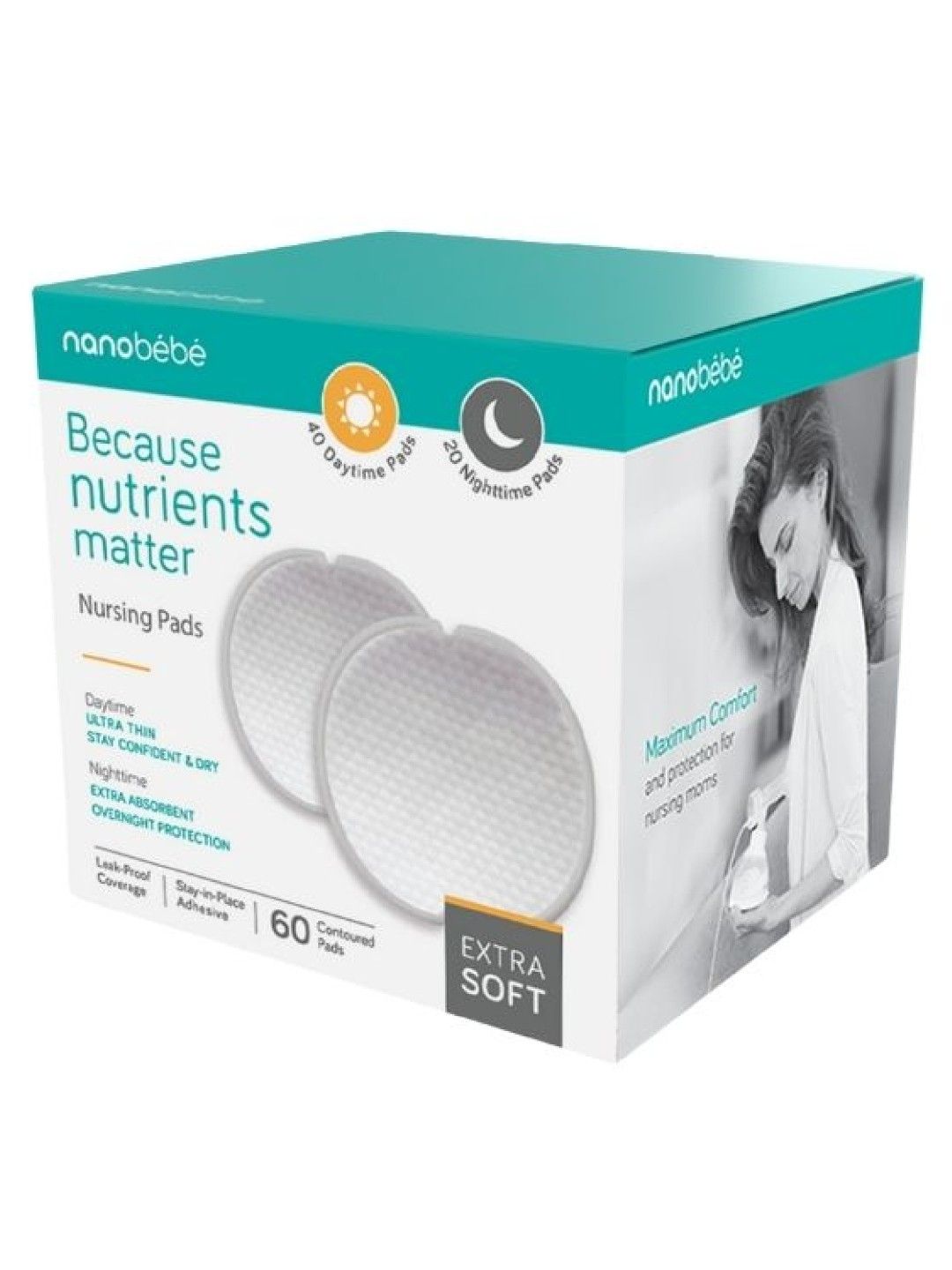 Nanobèbè Day & Night Nursing Pads (Bundle of 60) (No Color- Image 1)