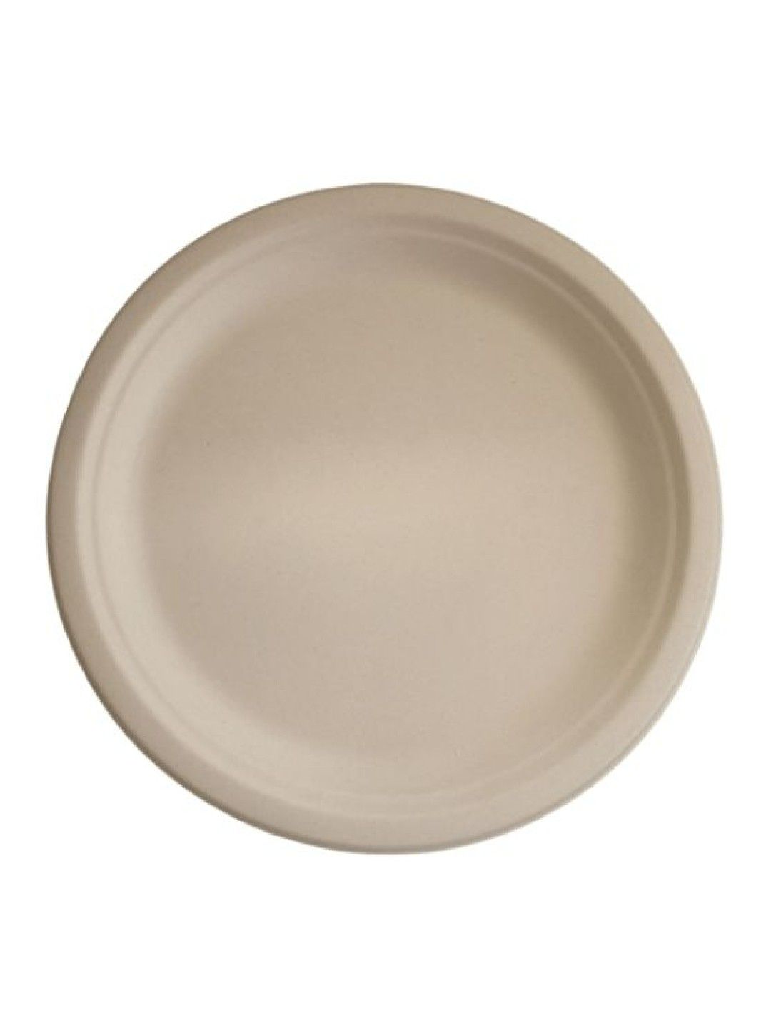 Econtainer Sugarcane Bagasse Plate Compostable and Eco-friendly (10 inches) - Pack of 50 (No Color- Image 1)