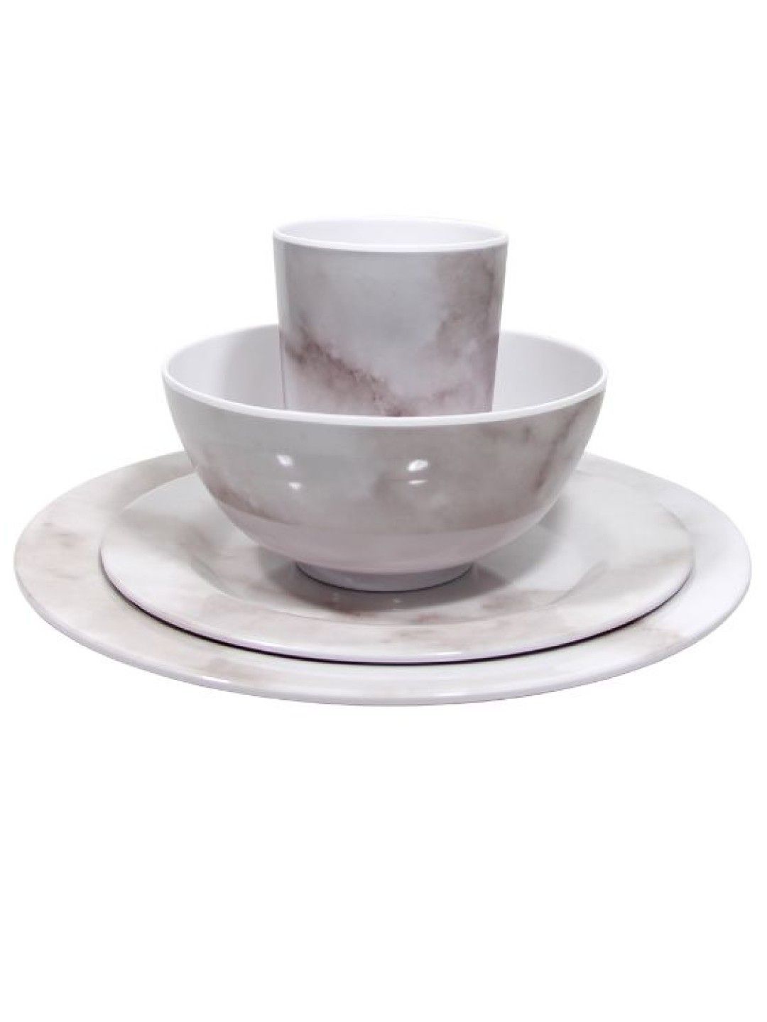 Sunbeams Lifestyle Slique Marble Dinnerware Set (16-piece)