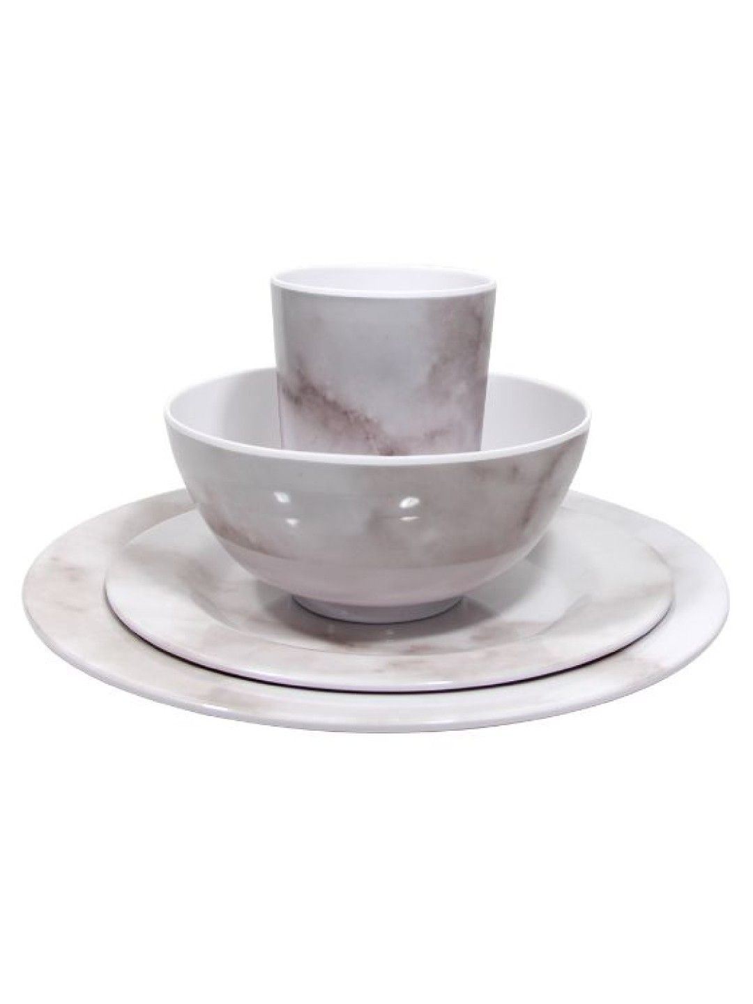 Sunbeams Lifestyle Slique Marble Dinnerware Set (24-piece)
