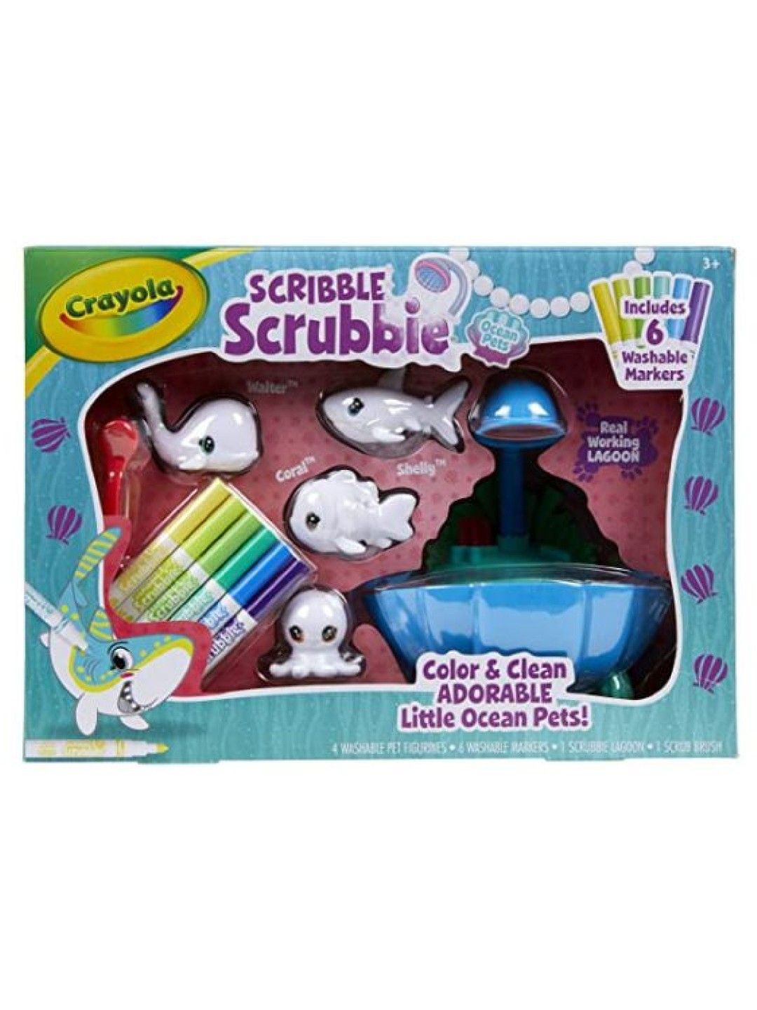 Crayola Scrubbie Ocean Pets - Lagoon Tub Set (No Color- Image 2)