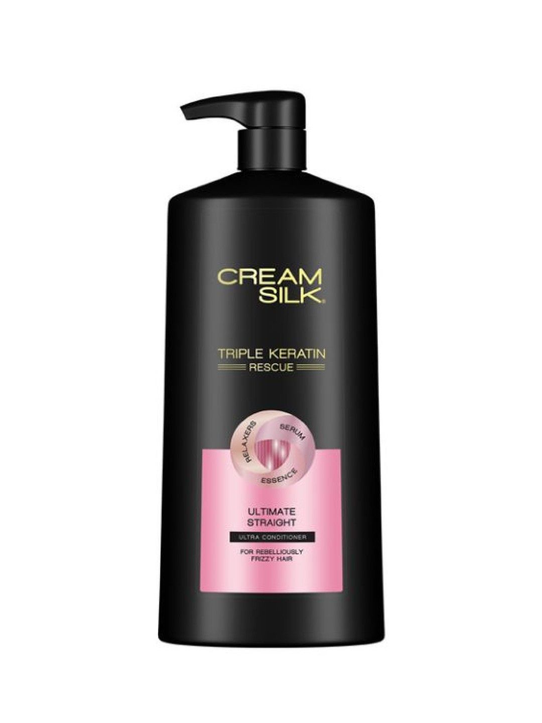 Cream Silk Triple Keratin Rescue Conditioner Ultimate Straight (900ml) (No Color- Image 1)