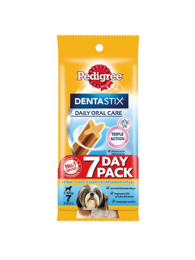 Pedigree DentaStix Dental Sticks Dogs Weekly Pack for Adult Small Breed Dogs (110g)