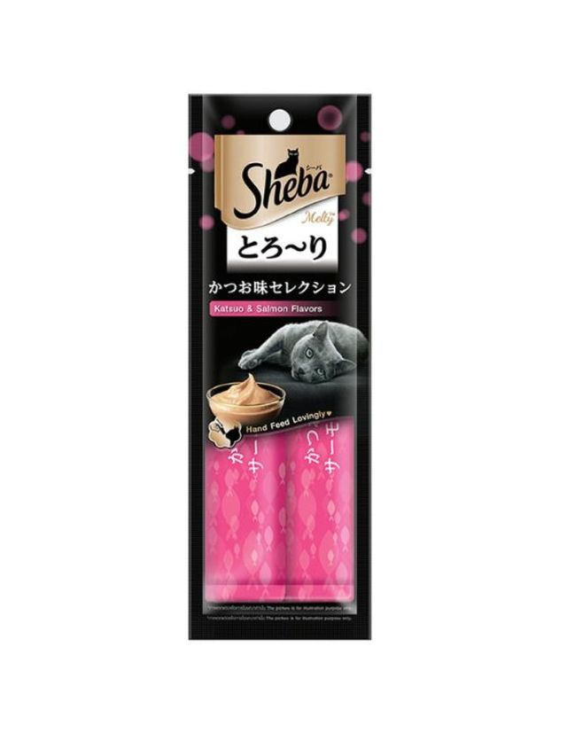 Sheba Melty Cat Treat – Katsuo and Salmon Flavor (24g)