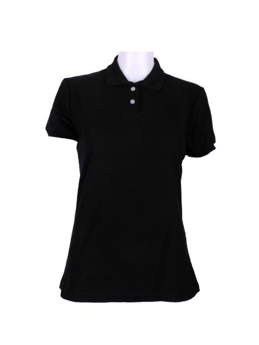 Organic Apparel Ladies Polo Shirt (Black- Image 1)