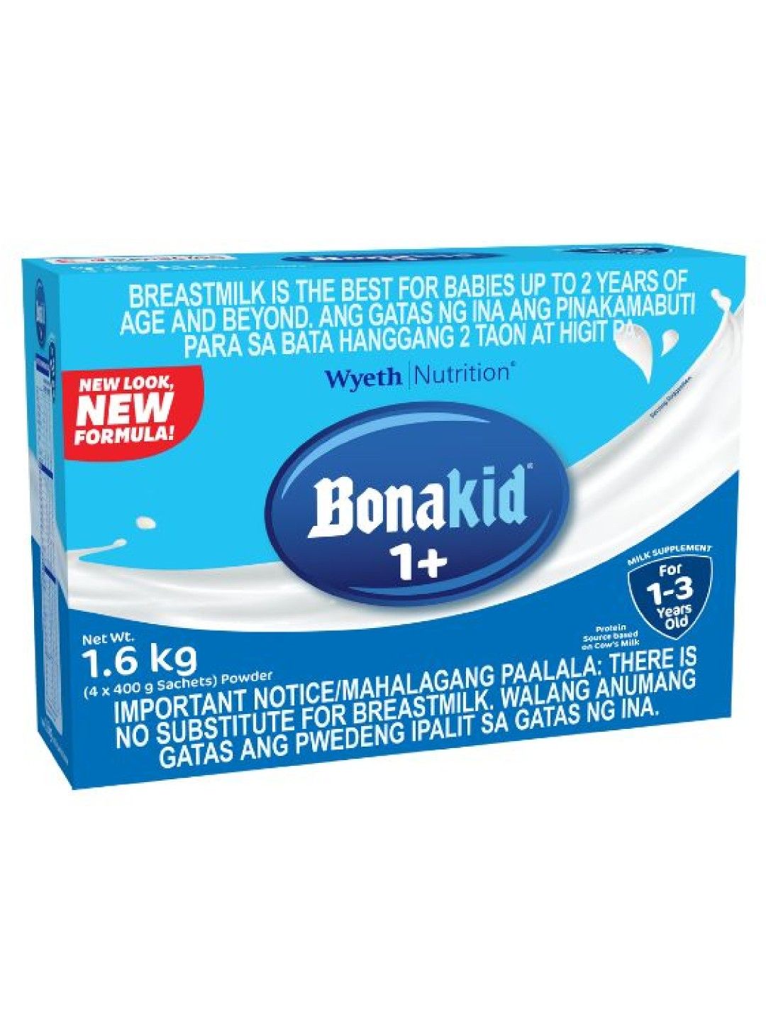 Bonakid BONAKID Stage 3 Powdered Milk Drink for Children 1-3 years old (1.6kg) (No Color- Image 1)