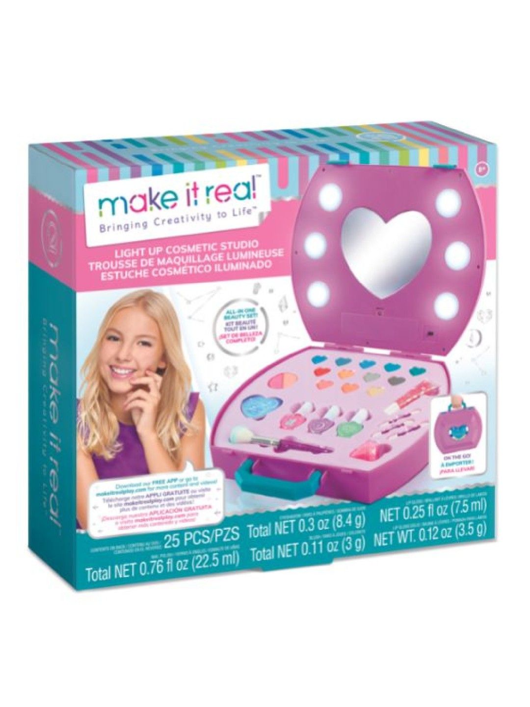 Make It Real Light Up Cosmetic Studio (No Color- Image 1)