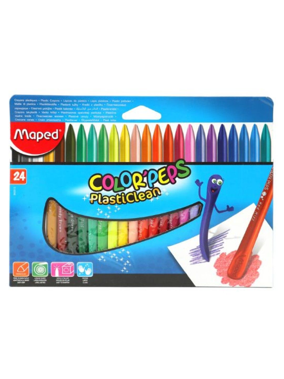 Maped Color'Peps PlastiClean - (Set of 24) (No Color- Image 2)