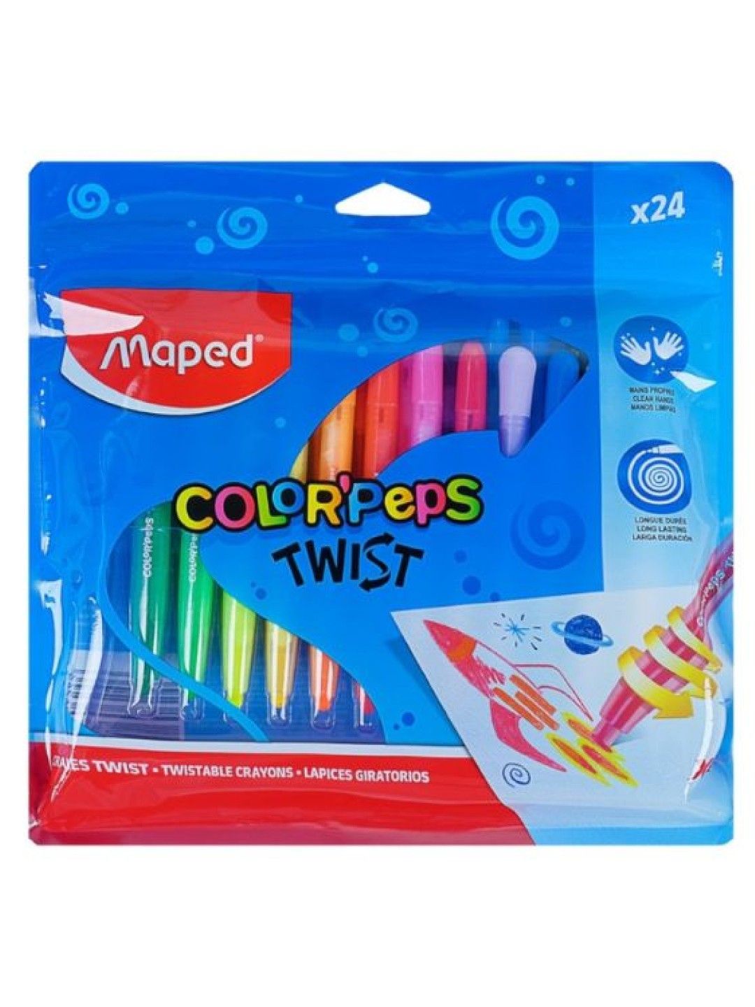 Maped Color'Peps Twistable Crayons - (Set of 24) (No Color- Image 2)