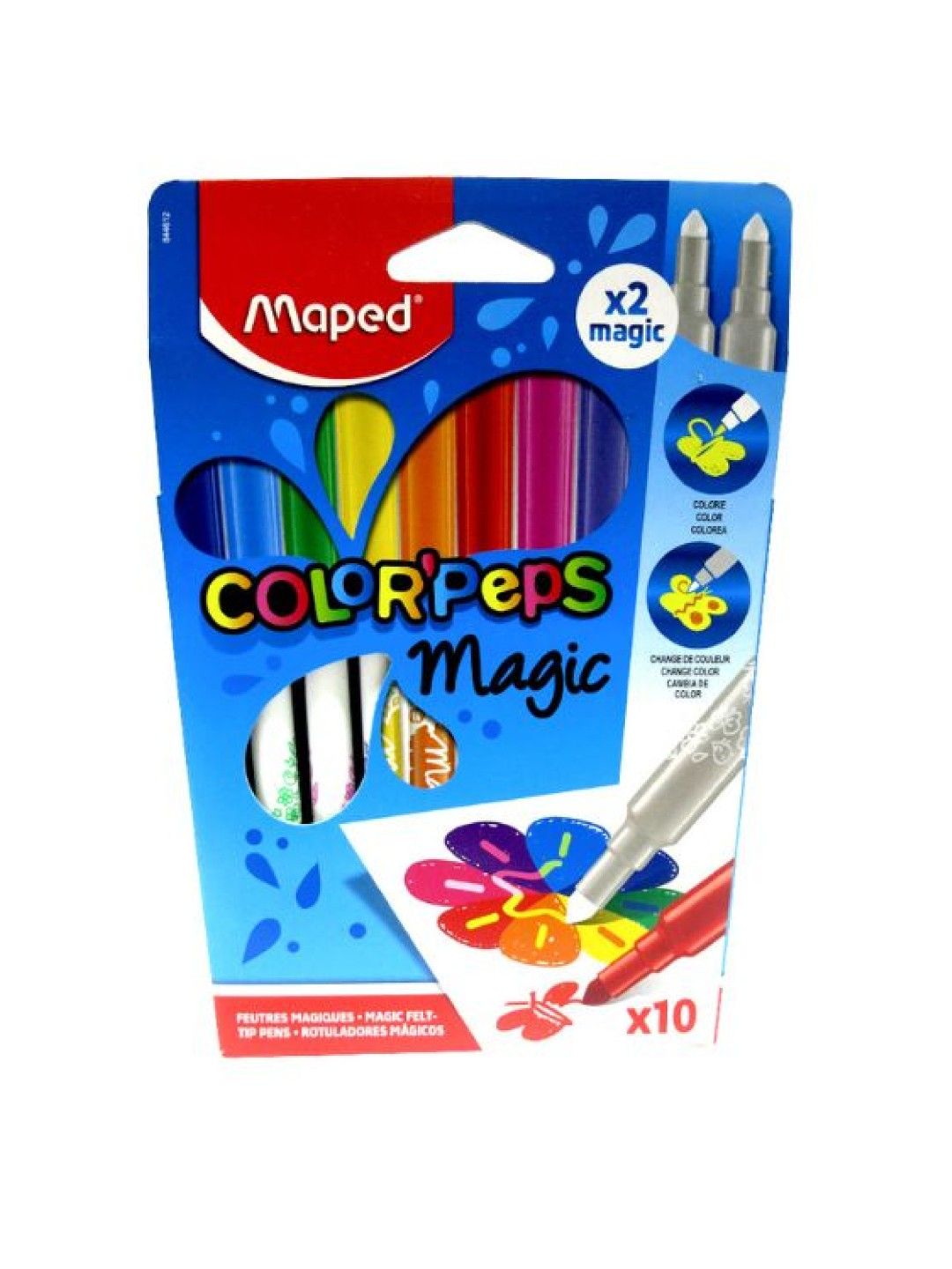 Maped Color'Peps Magic - Color-Changing Felt Pens - (Set of 12) (No Color- Image 2)